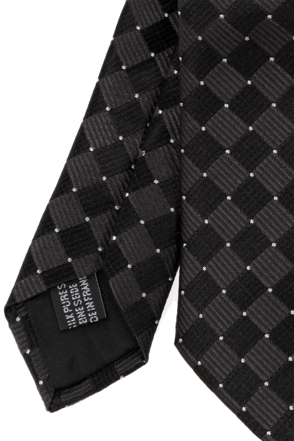 Black Silk tie Lanvin Vitkac GB